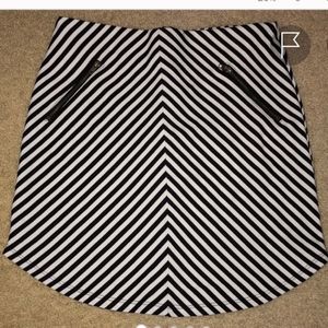 Monteau Striped Mini Skirt